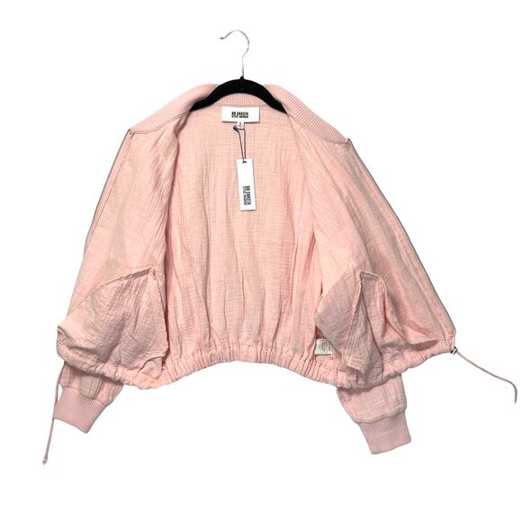Steve Madden BB Dakota Down For The Gauze Jacket NWT Women's Sz S Rose Quartz - Picture 3 of 8